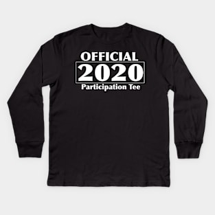 2020 participation tee   (dark tees) Kids Long Sleeve T-Shirt